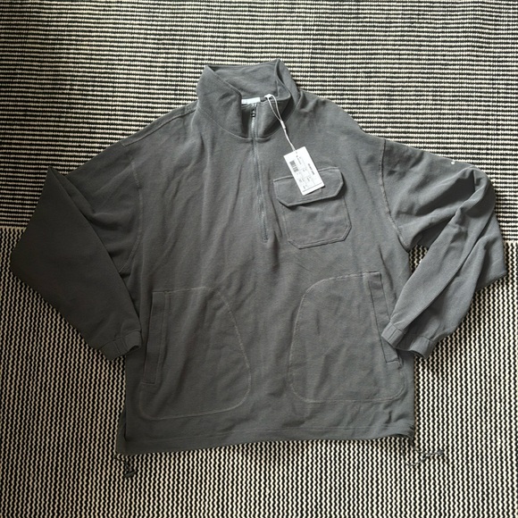 Helmut Lang Other - NWT helmut lang lightweight waffle 3/4 zip sweatshirt